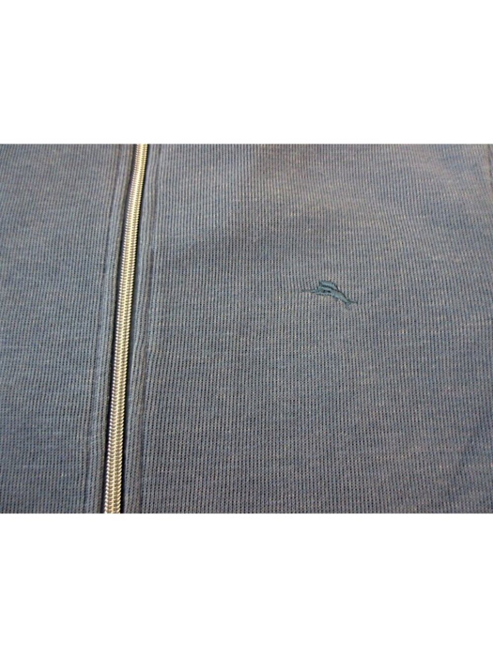 Men's Tommy Bahama full zipper sweatshirt Light Denim Blue Size Small NWT - Picture 3 of 6